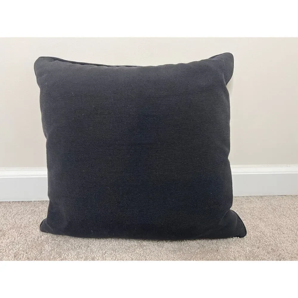 Vintage Jungle Safari Print Square Throw Pillow Tan / Black